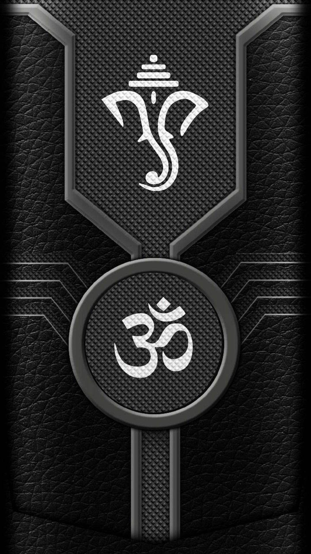 Ganesha Om symbol elegant wallpaper