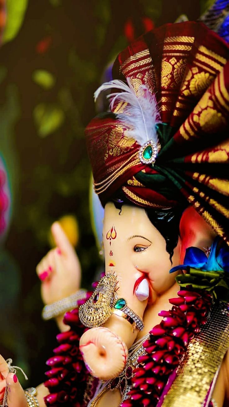 Lord Ganesha in regal attire