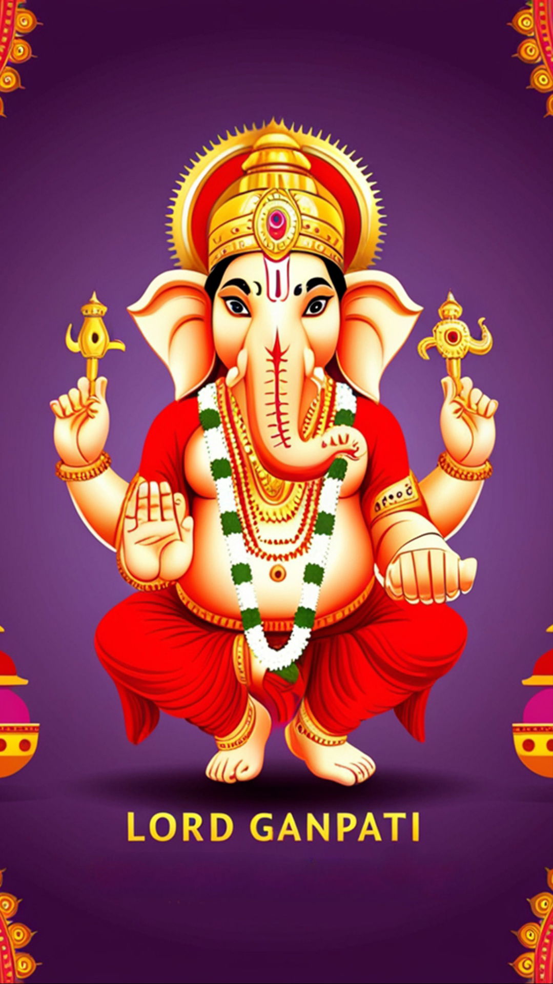 Lord Ganesha radiant divine form