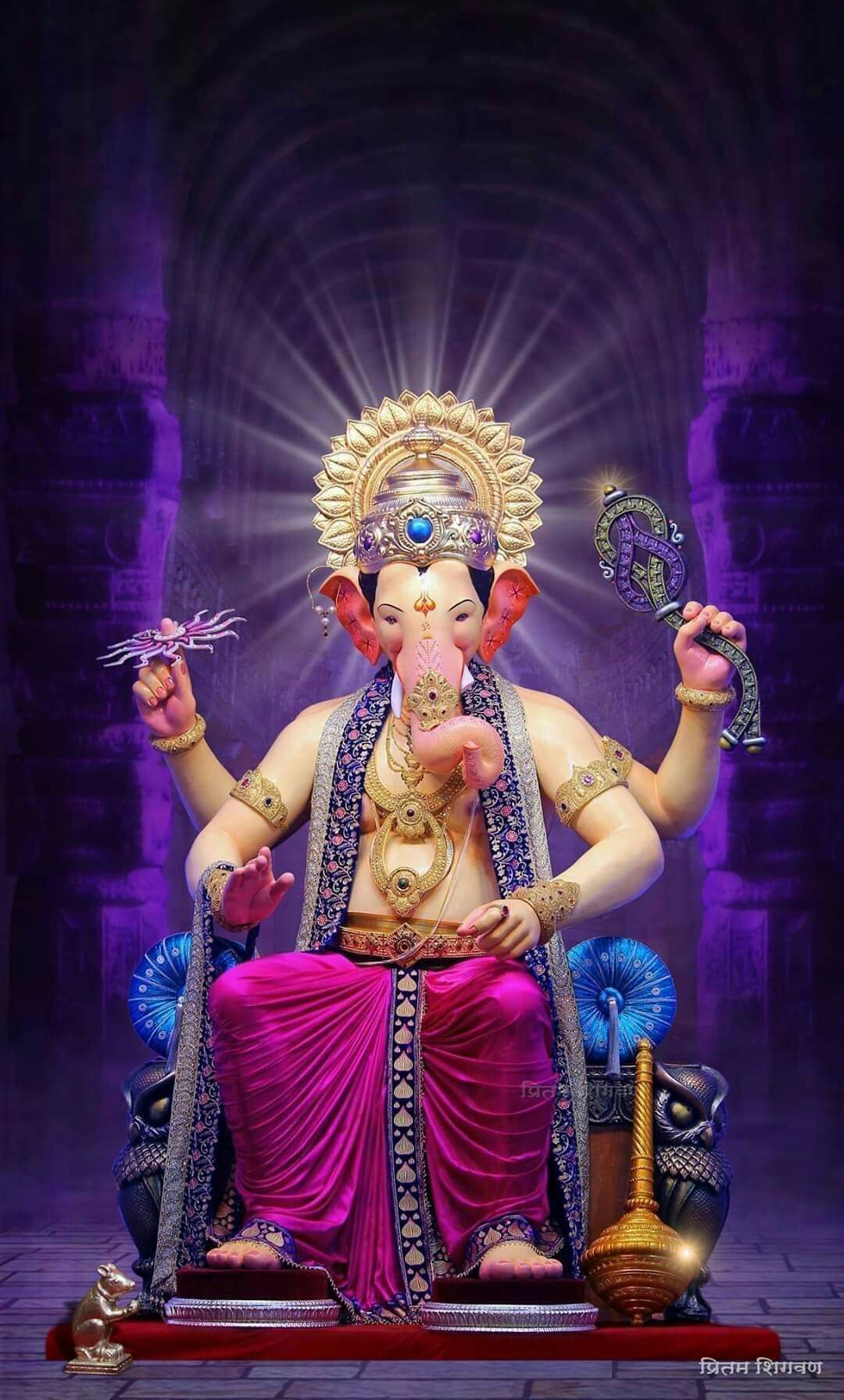 Lord Ganesha in royal attire