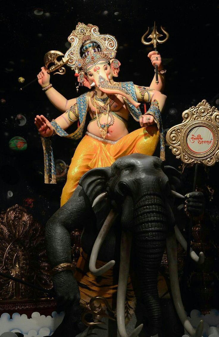 Lord Ganesha majestic divine elephant god