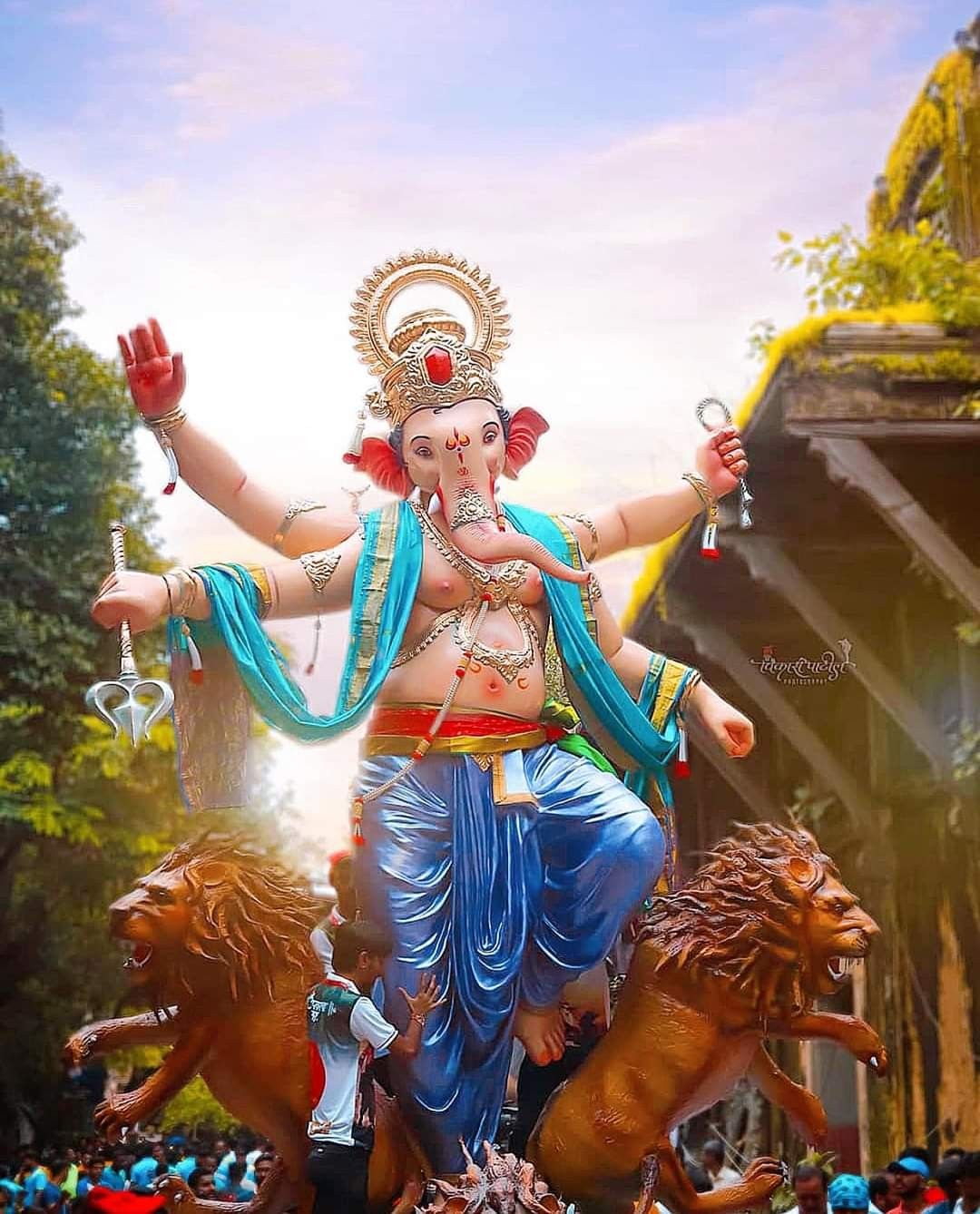 Lord Ganesha radiating divine grace