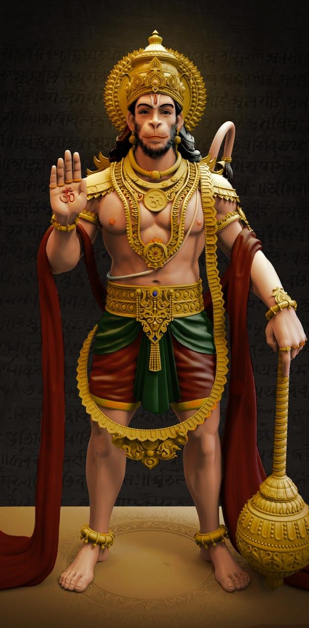 Hanuman bestows a divine blessing.