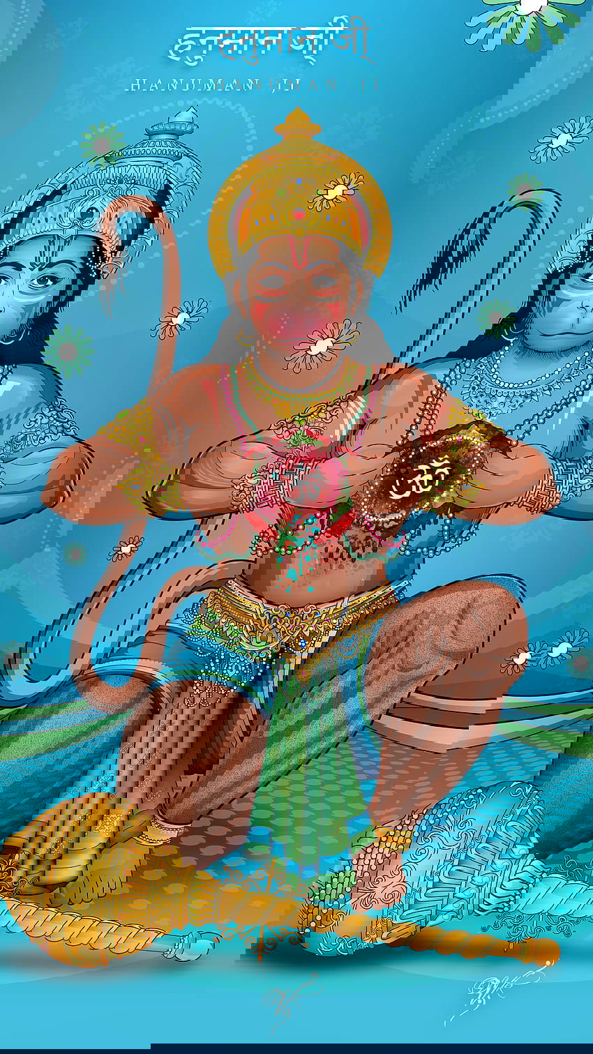 Hanuman bestows a divine blessing.