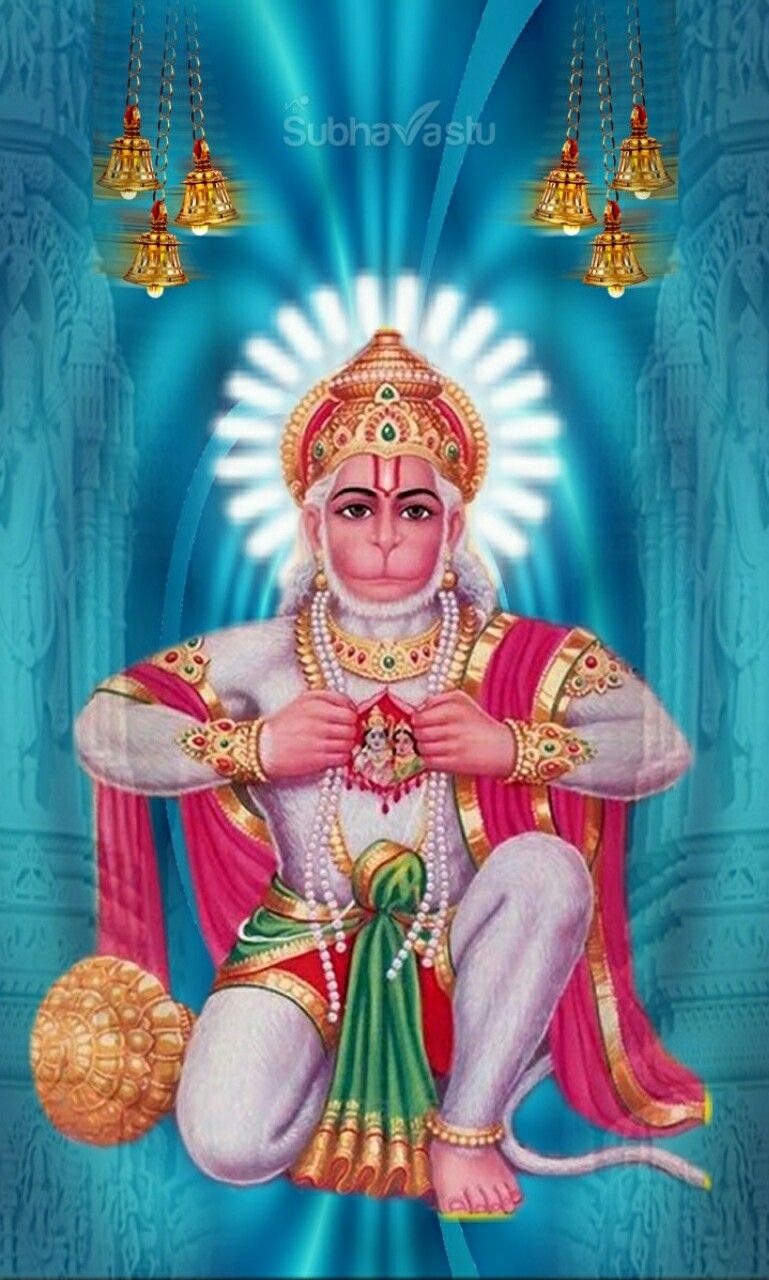 Hanumanji radiates divine strength and devotion.