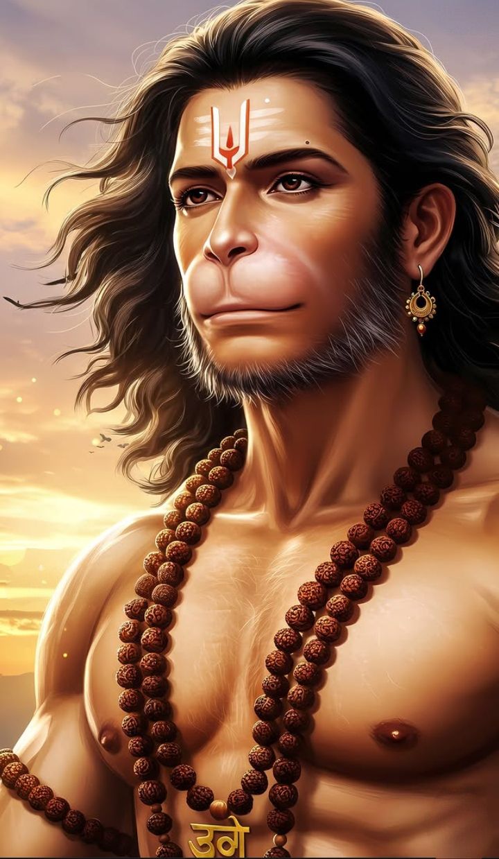 Powerful Hanuman portrait radiates divine energy