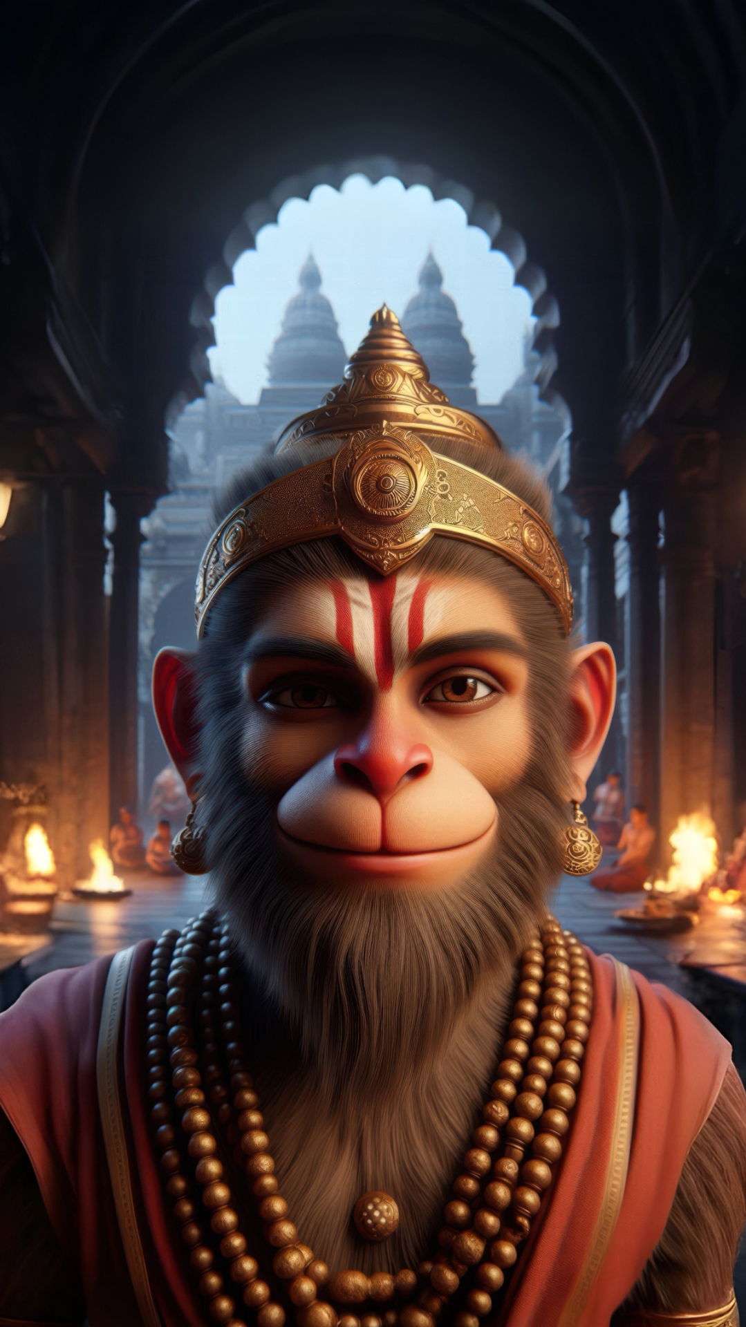Hanumanji’s serene and powerful portrait.