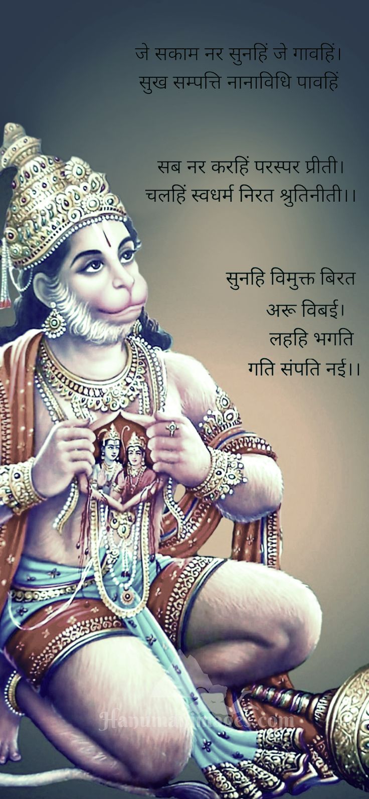 Hanuman portrait with divine grace
