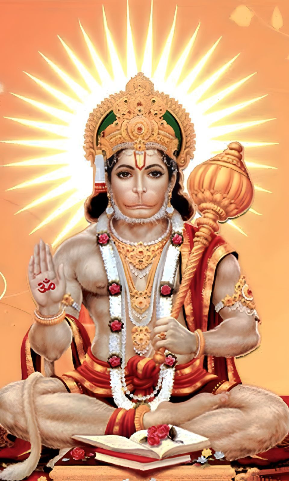 Hanumanji in peaceful meditative pose