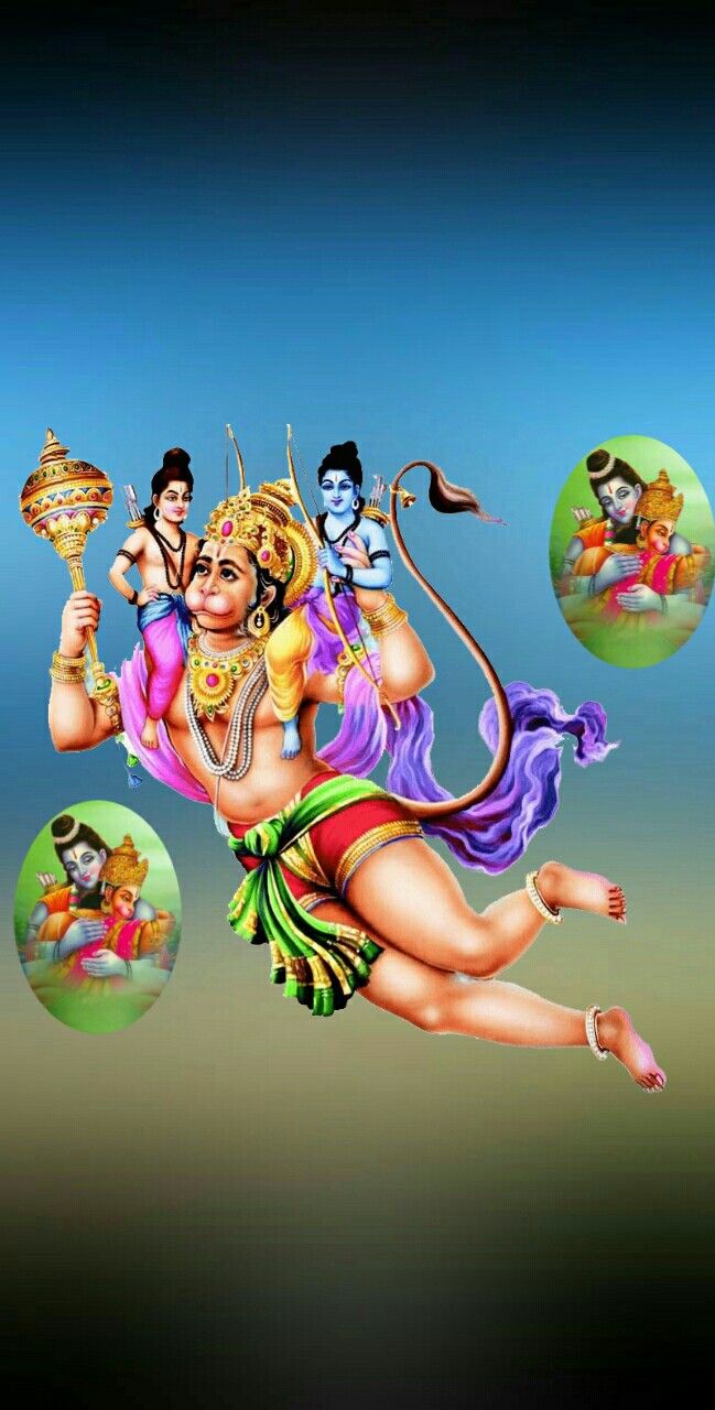 Hanuman carrying Sanjeevani mountain for Lakshman