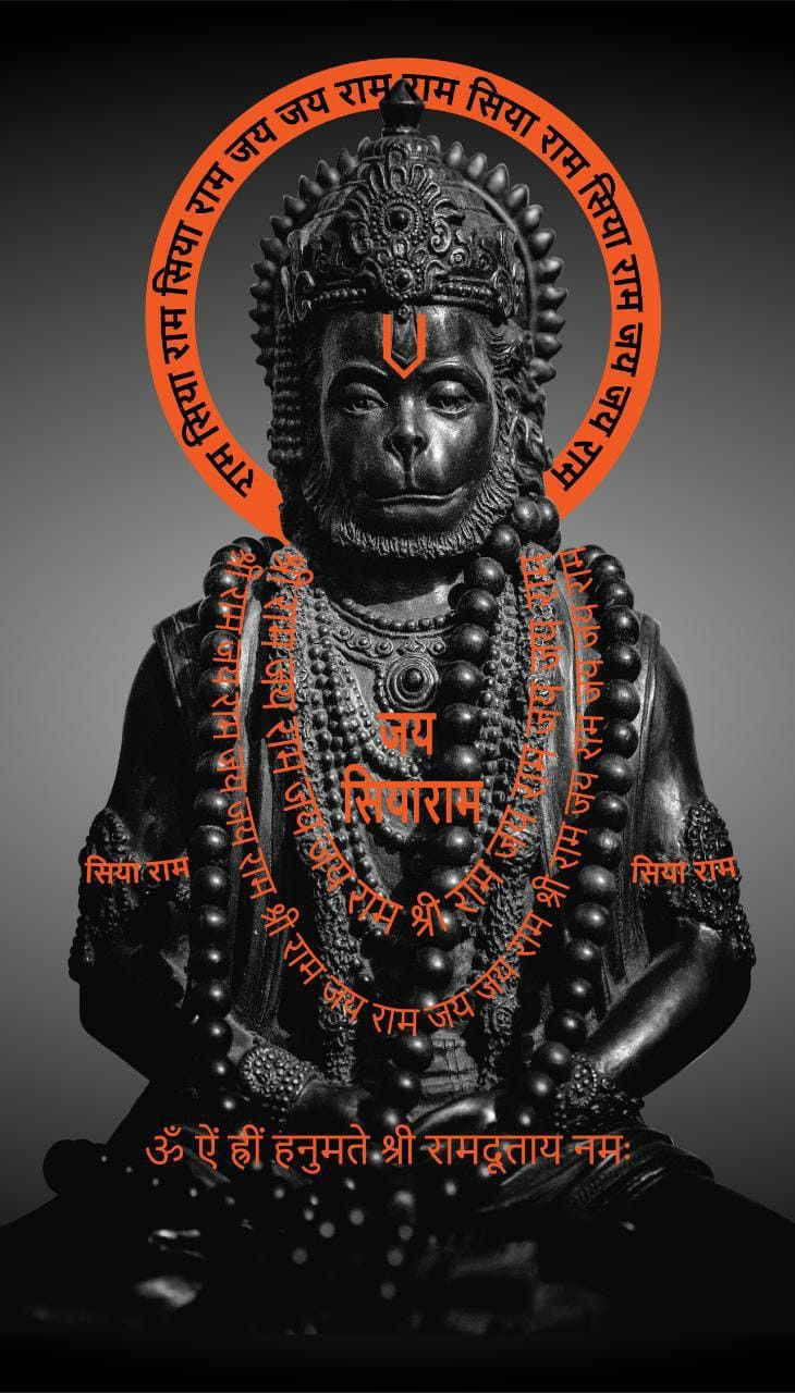 Powerful Hanuman statue with gada