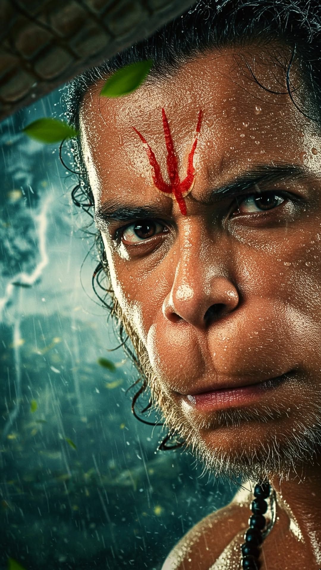 Hanuman\'s powerful gaze, a divine protector.