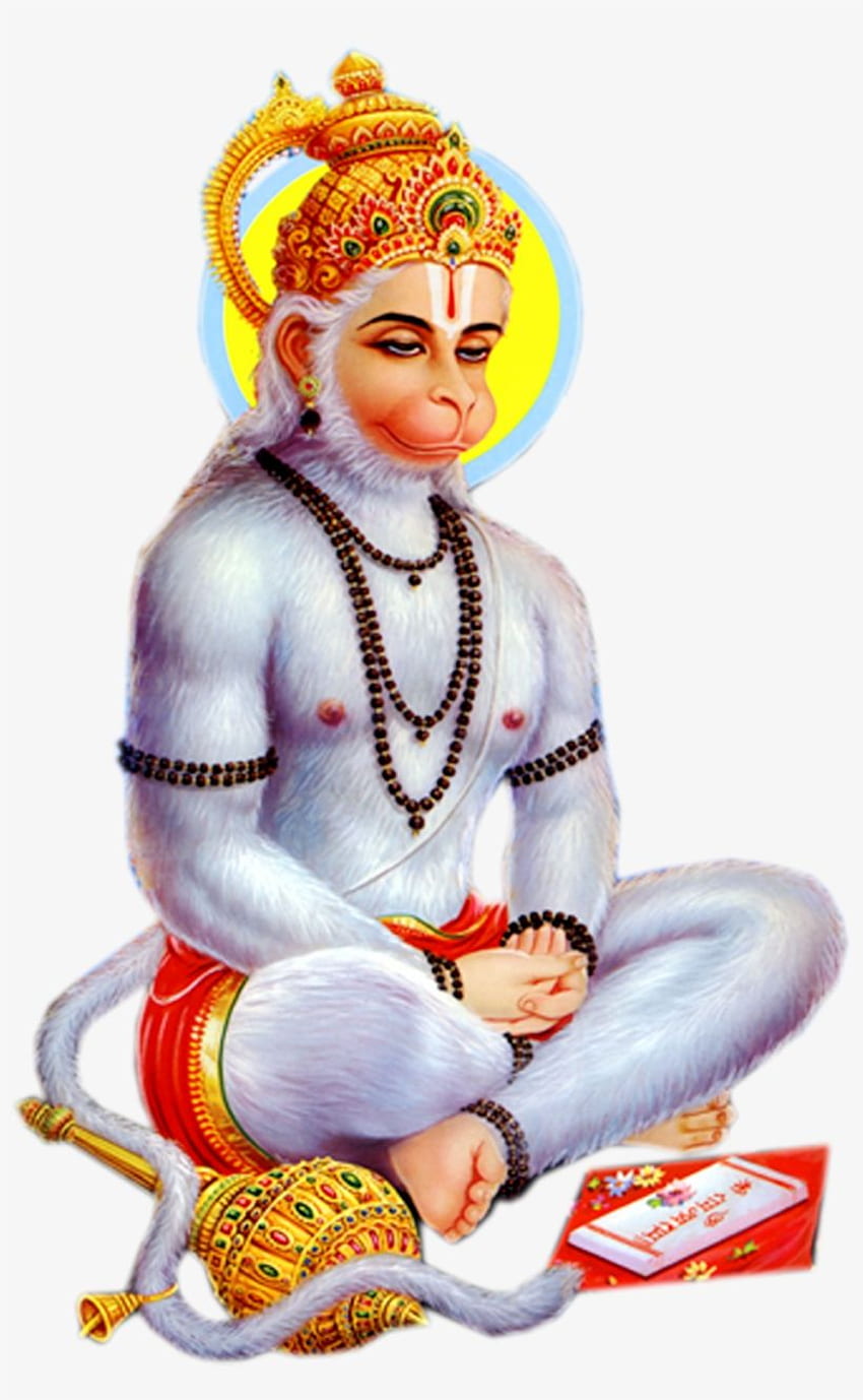 Hanuman seated in meditative pose