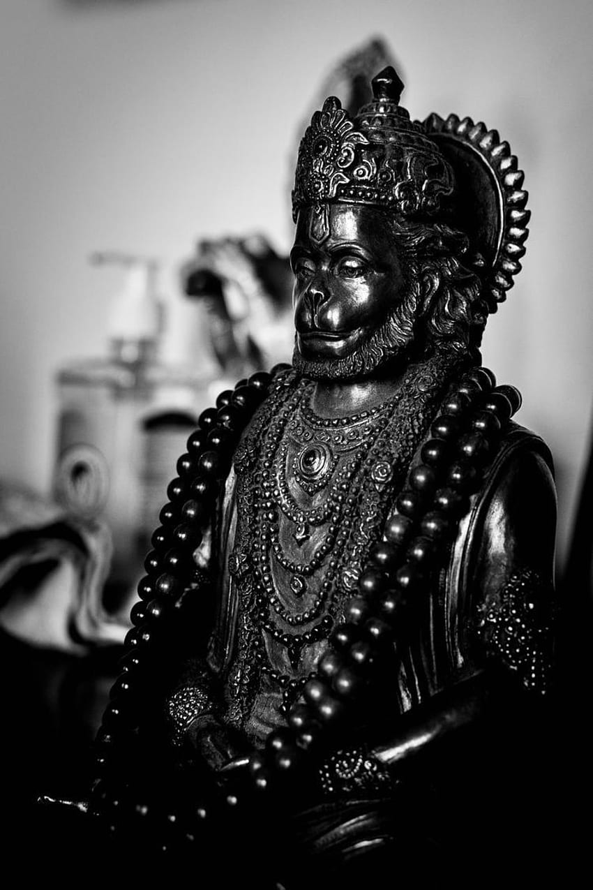 Hanuman statue, devotional image, Hindu God