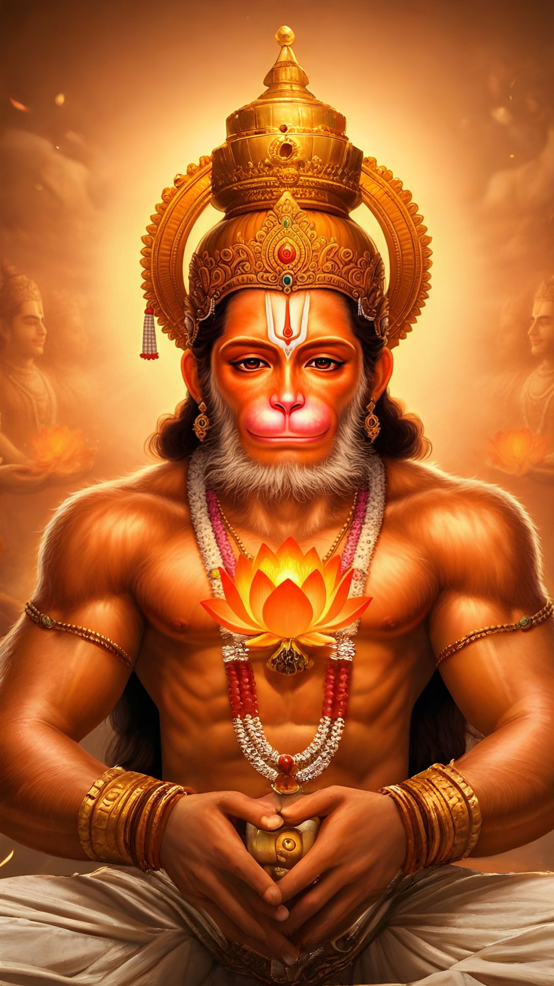 Hanuman, powerful devotee, divine portrait