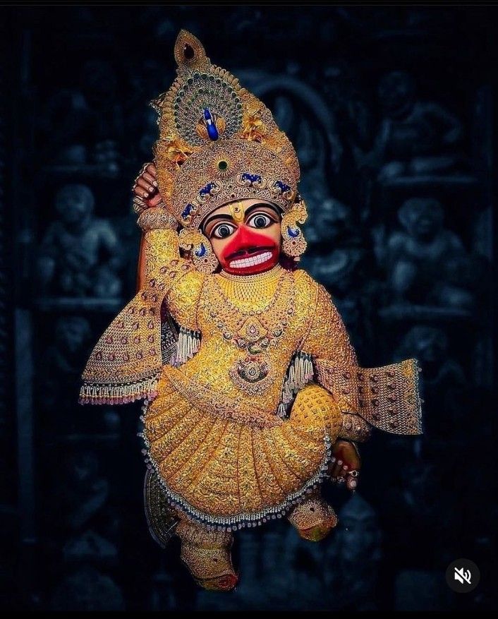Powerful Hanumanji with mace, devotional wallpaper