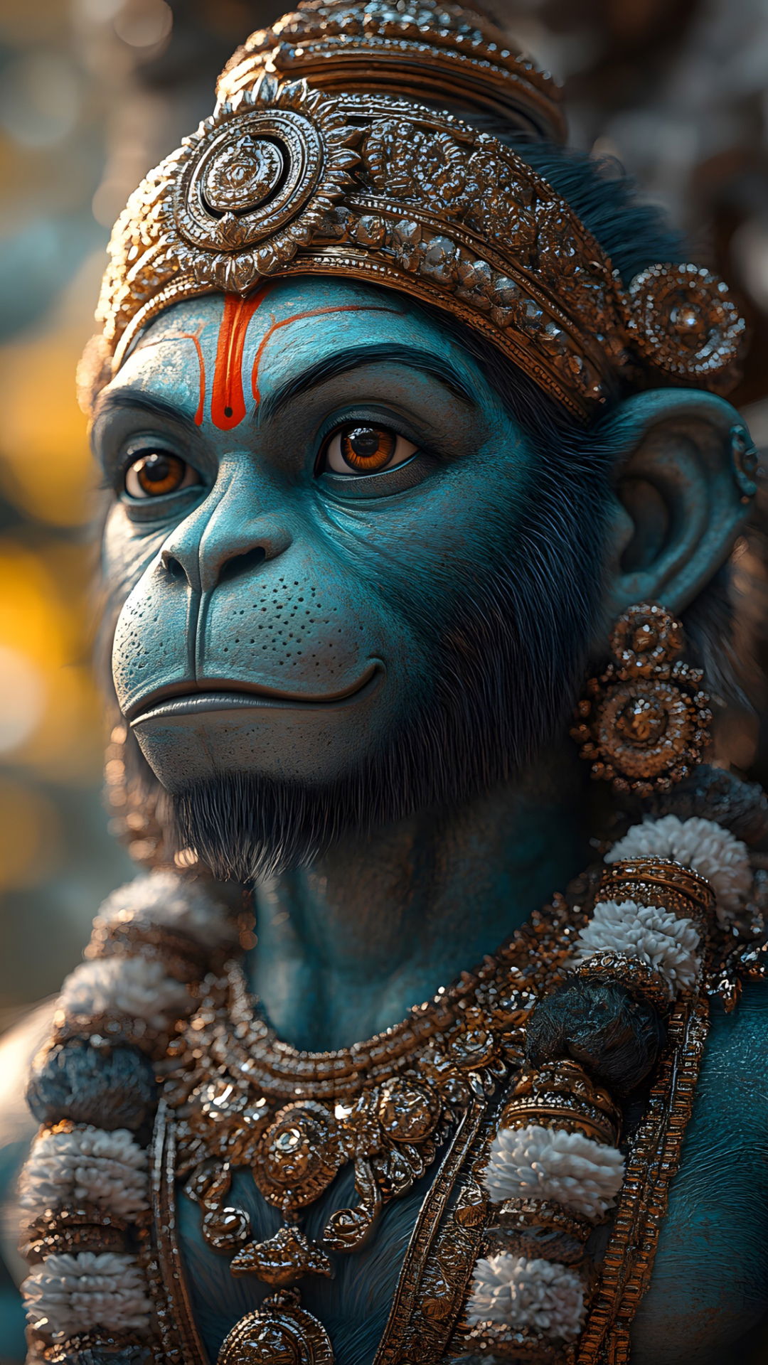 Hanuman\'s serene and powerful portrait