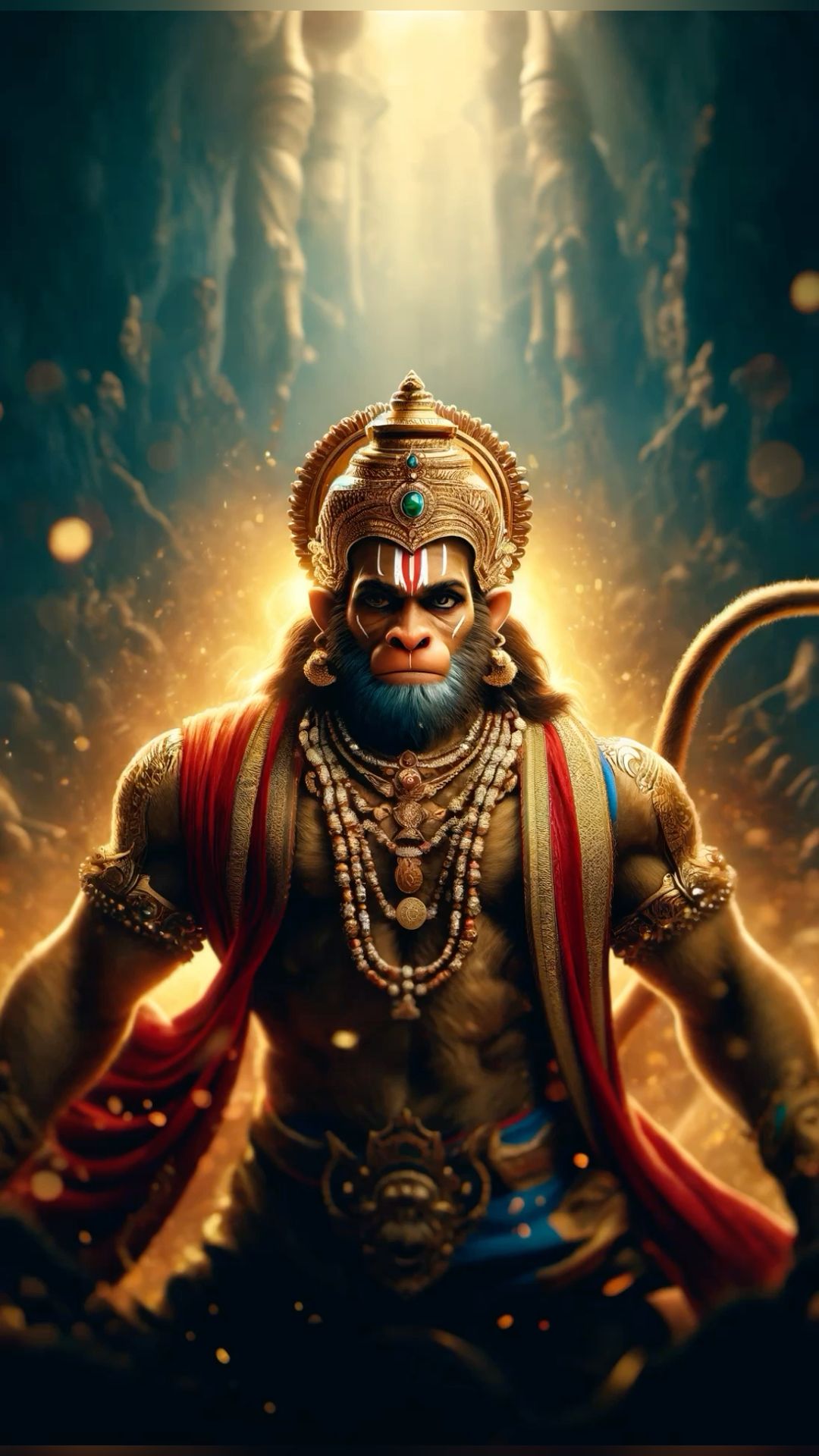 Powerful Hanuman portrait, divine protection