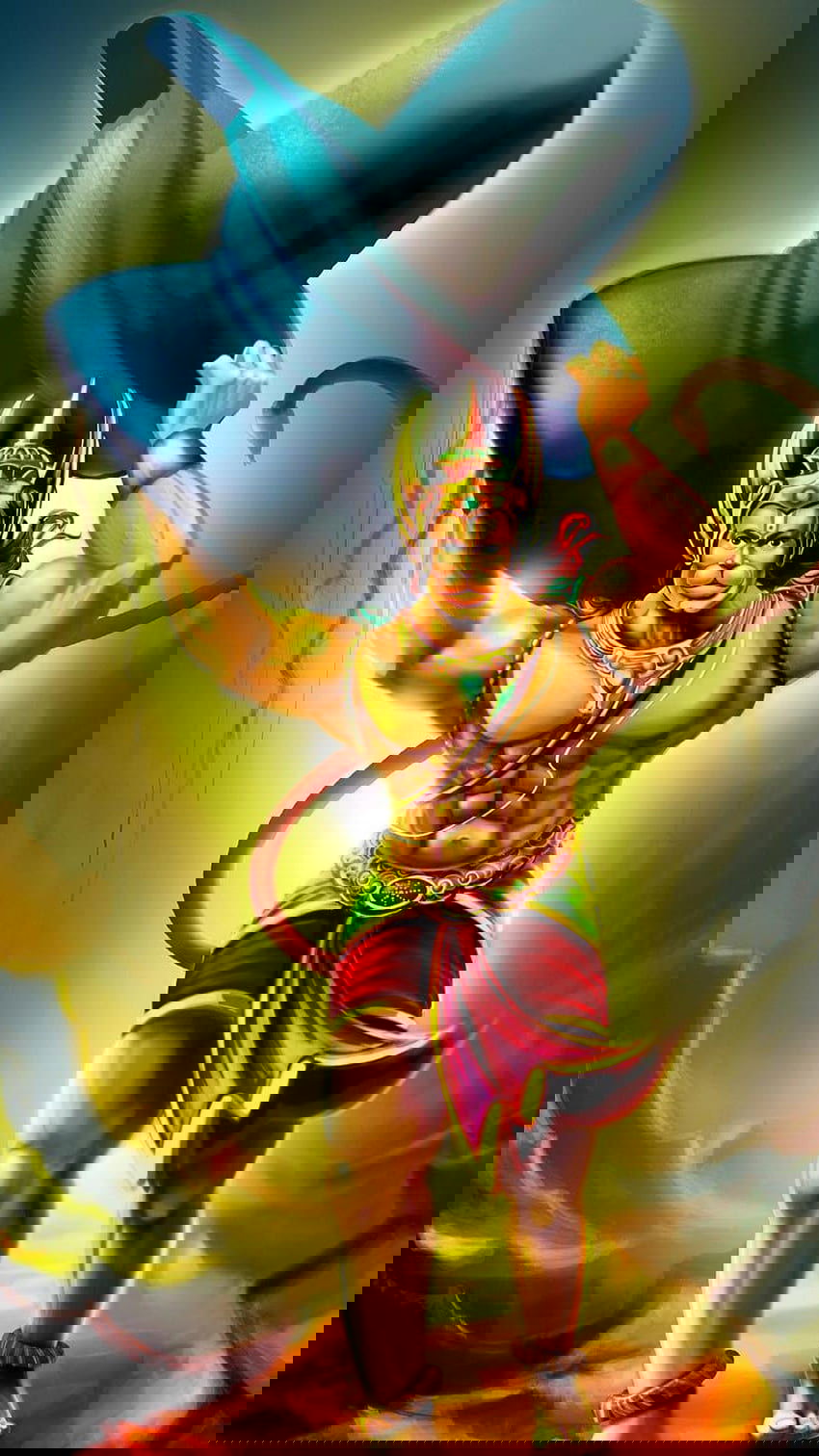 Hanuman carrying mountain for Sanjeevani.