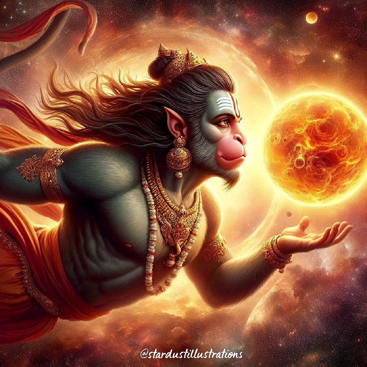 Hanuman reaching for the sun