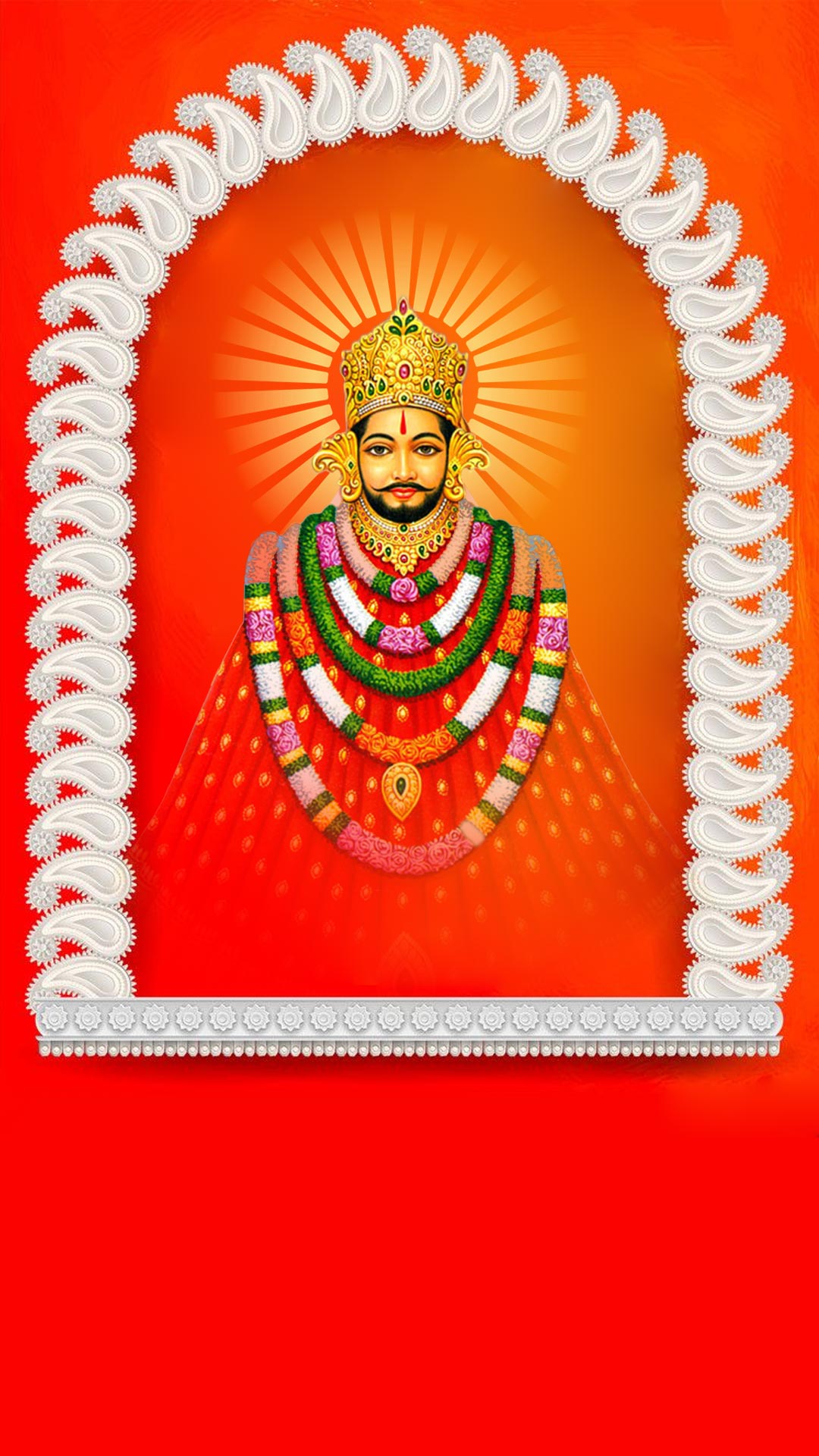 Close-up portrait of Khatu Shyam