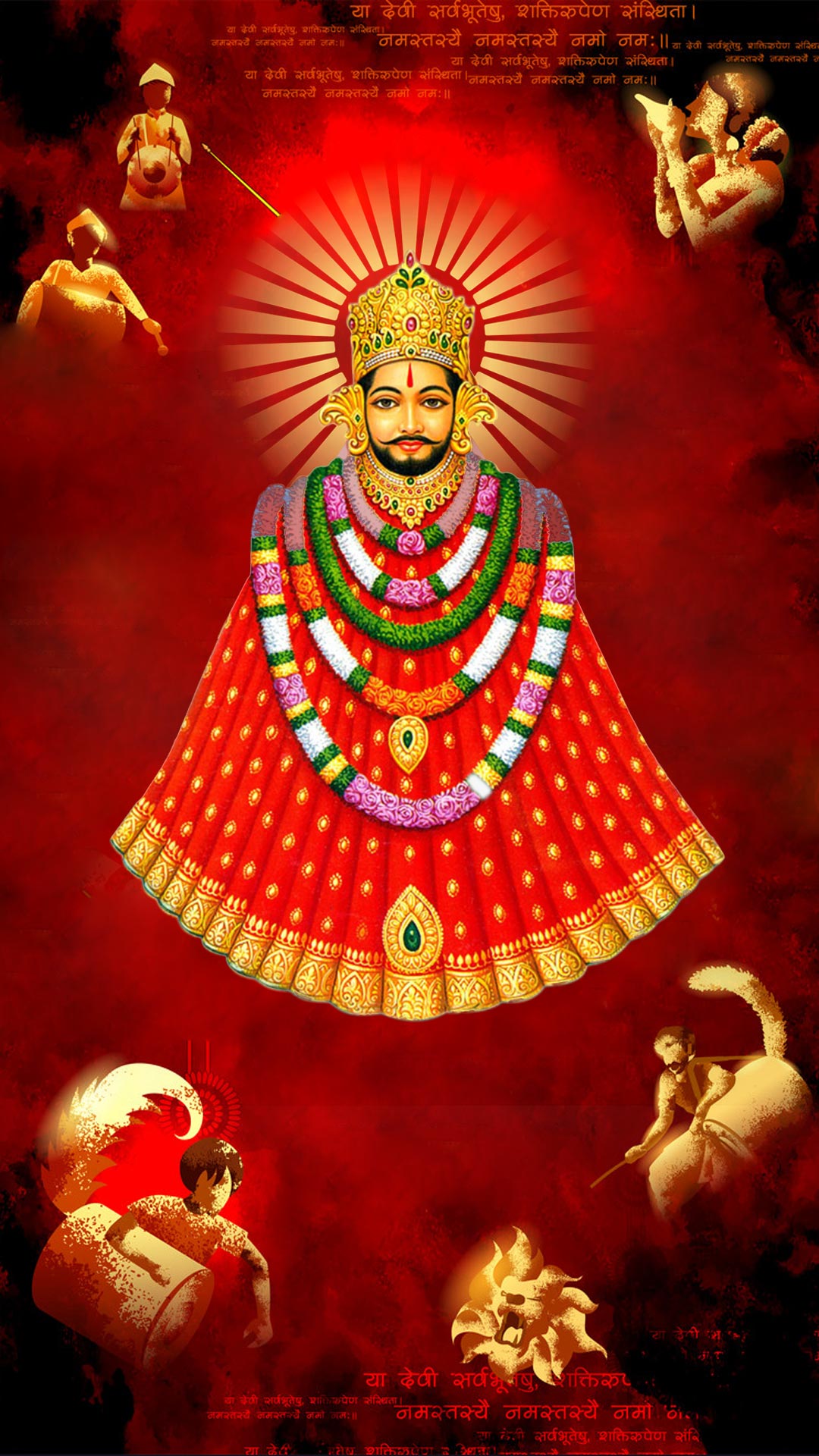 Khatu Shyamji radiant portrait wallpaper