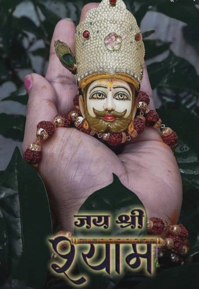 Khatu Shyamji in a devotee\'s hand