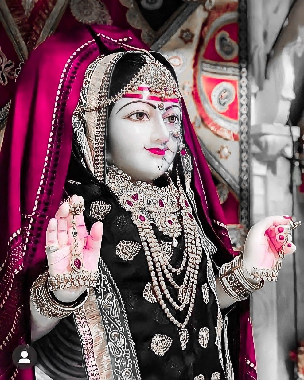 Khodiyar Maa divine portrait with blessings