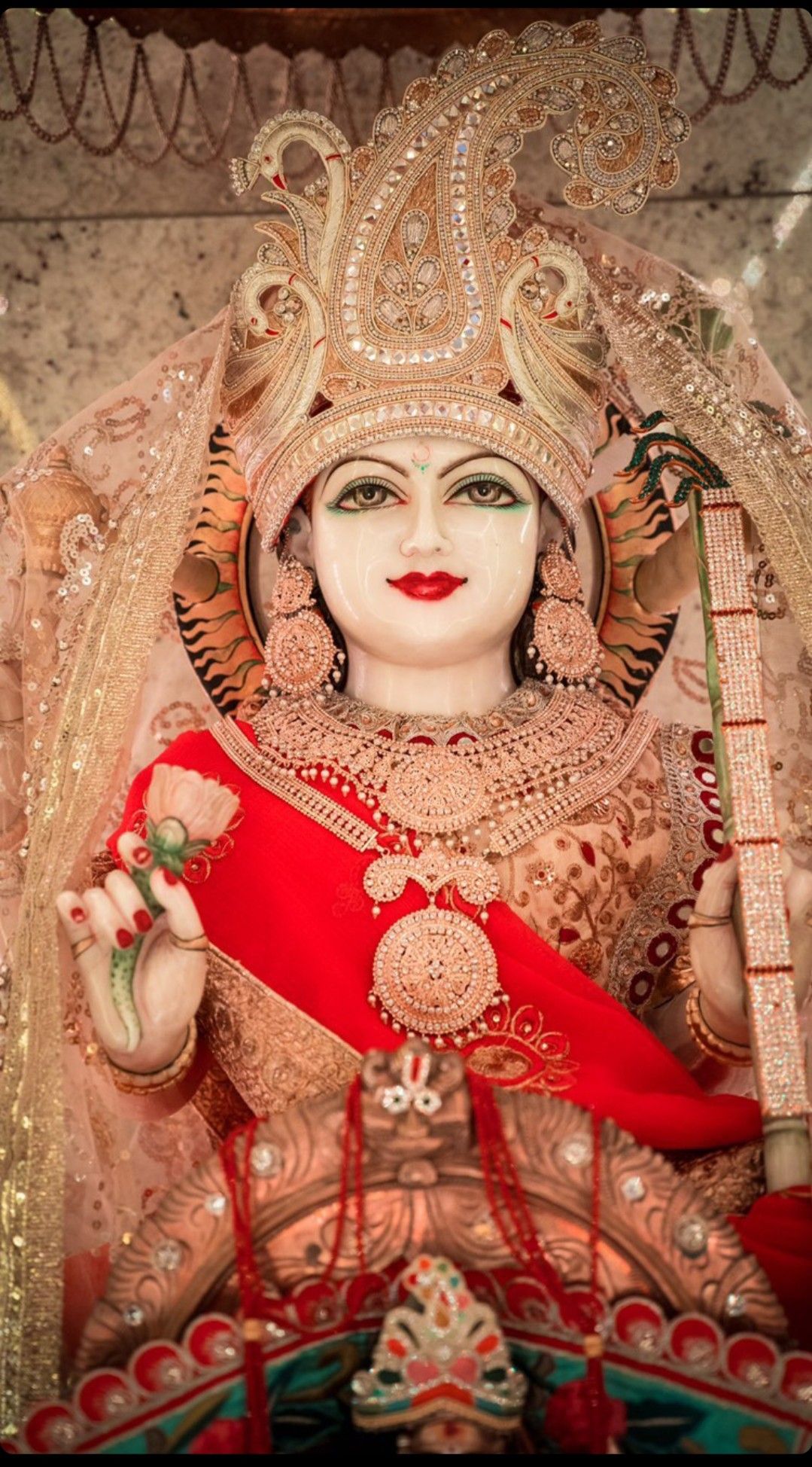 Khodiyar Maa serene face close-up