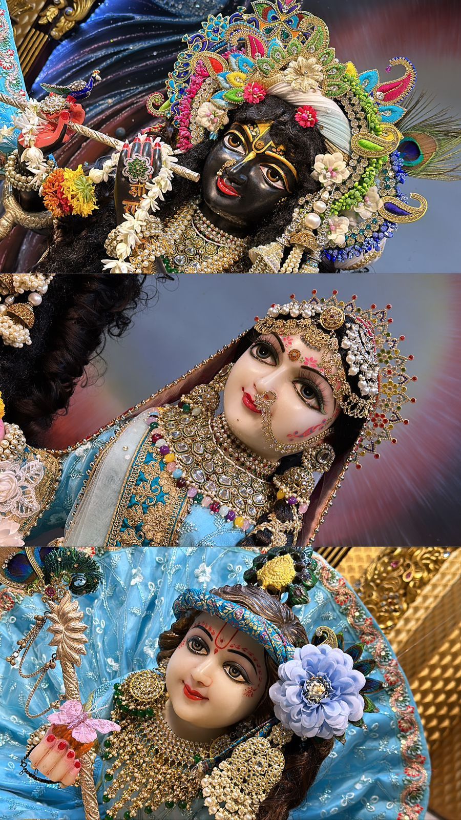 Adorable Bal Krishna with peacock feather