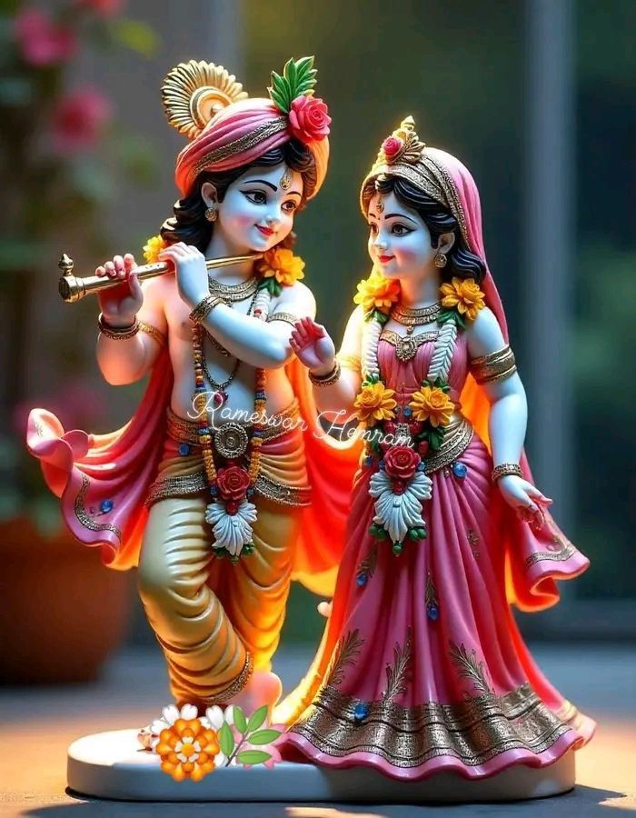 Krishna and Radha divine love