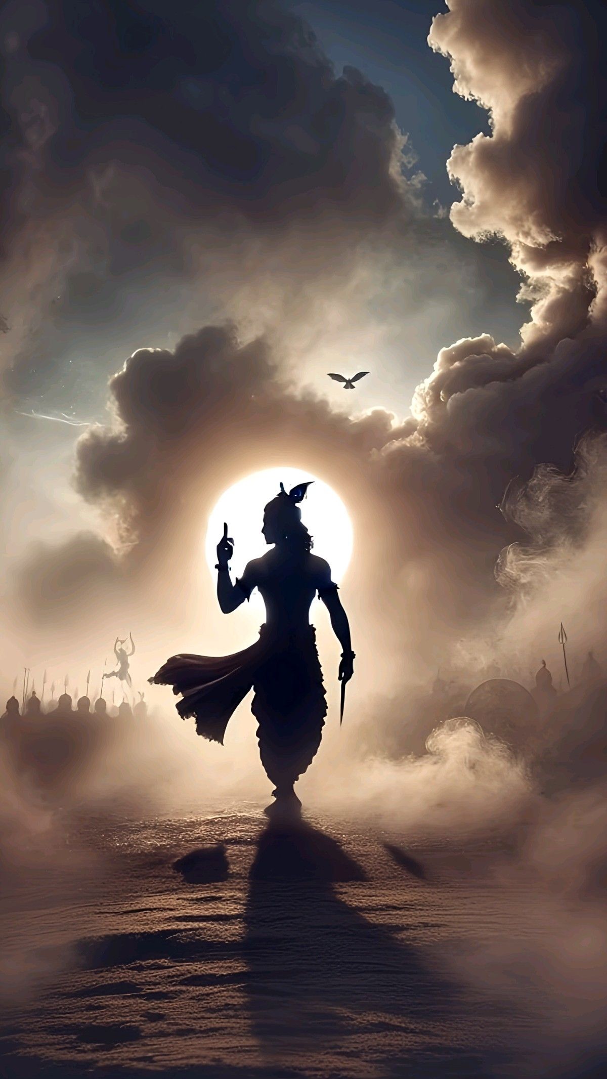 Lord Krishna on Kurukshetra battlefield.