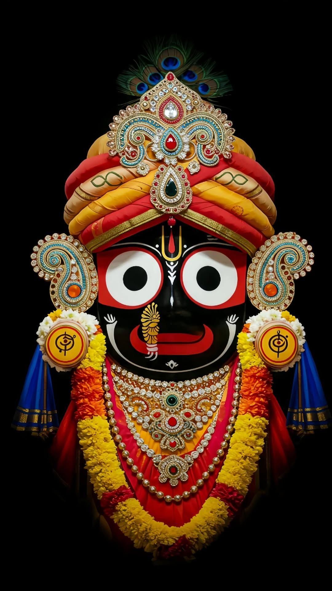 Close-up portrait of Lord Jagannath