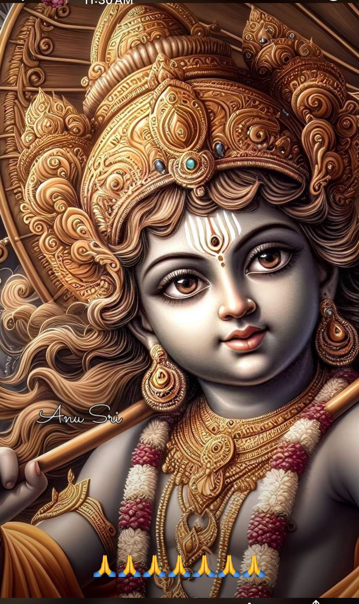 Lord Krishna\'s captivating divine gaze