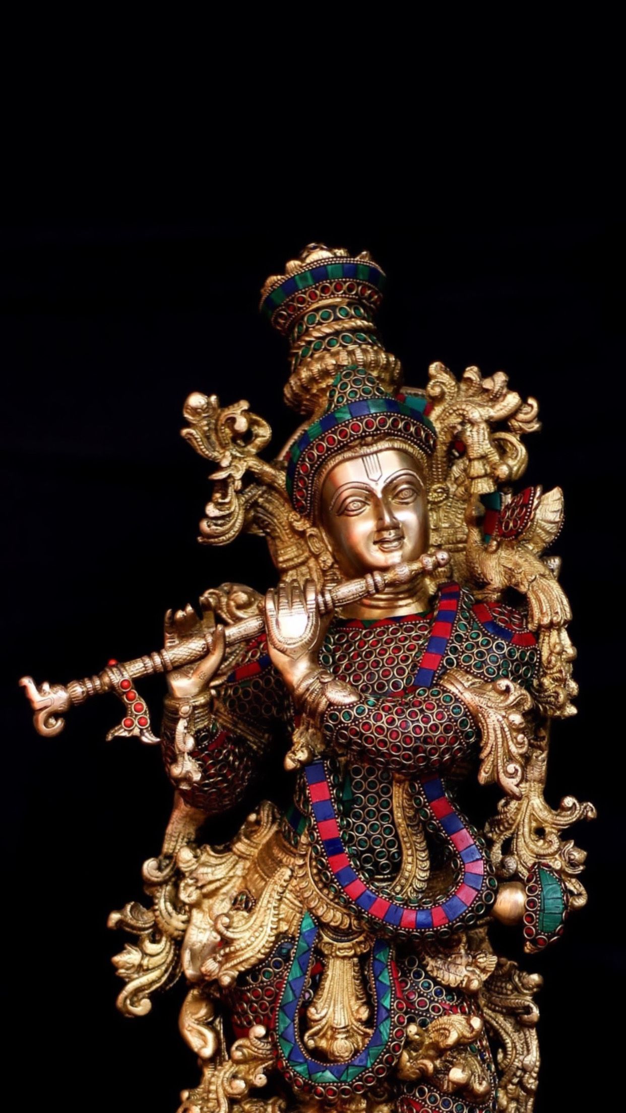 Lord Krishna playing the flute