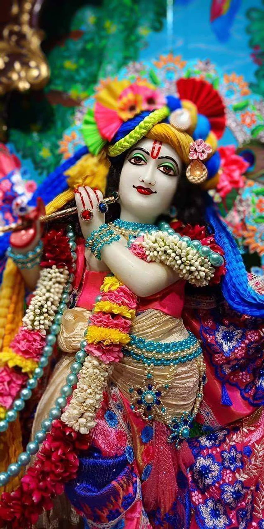 Krishna playing a flute, divine image