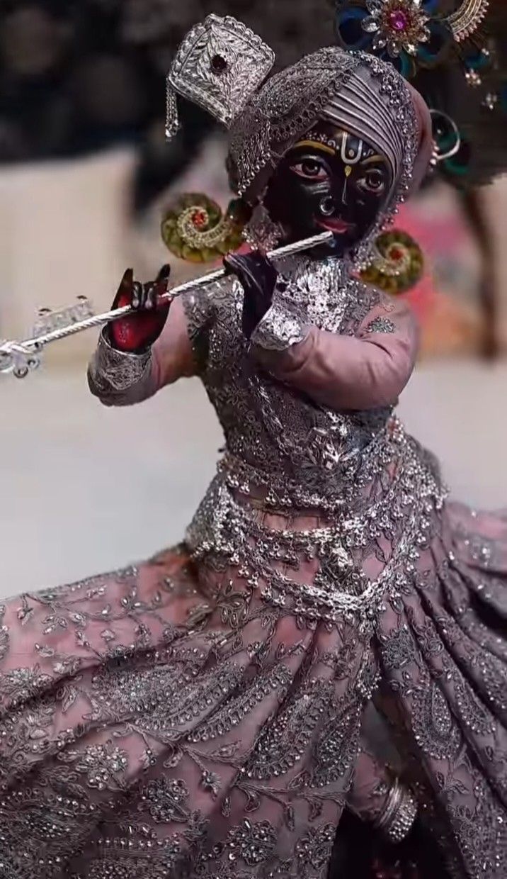 Krishna playing a melodious flute