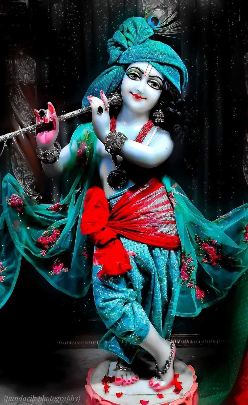 Krishna playing the flute, divine image