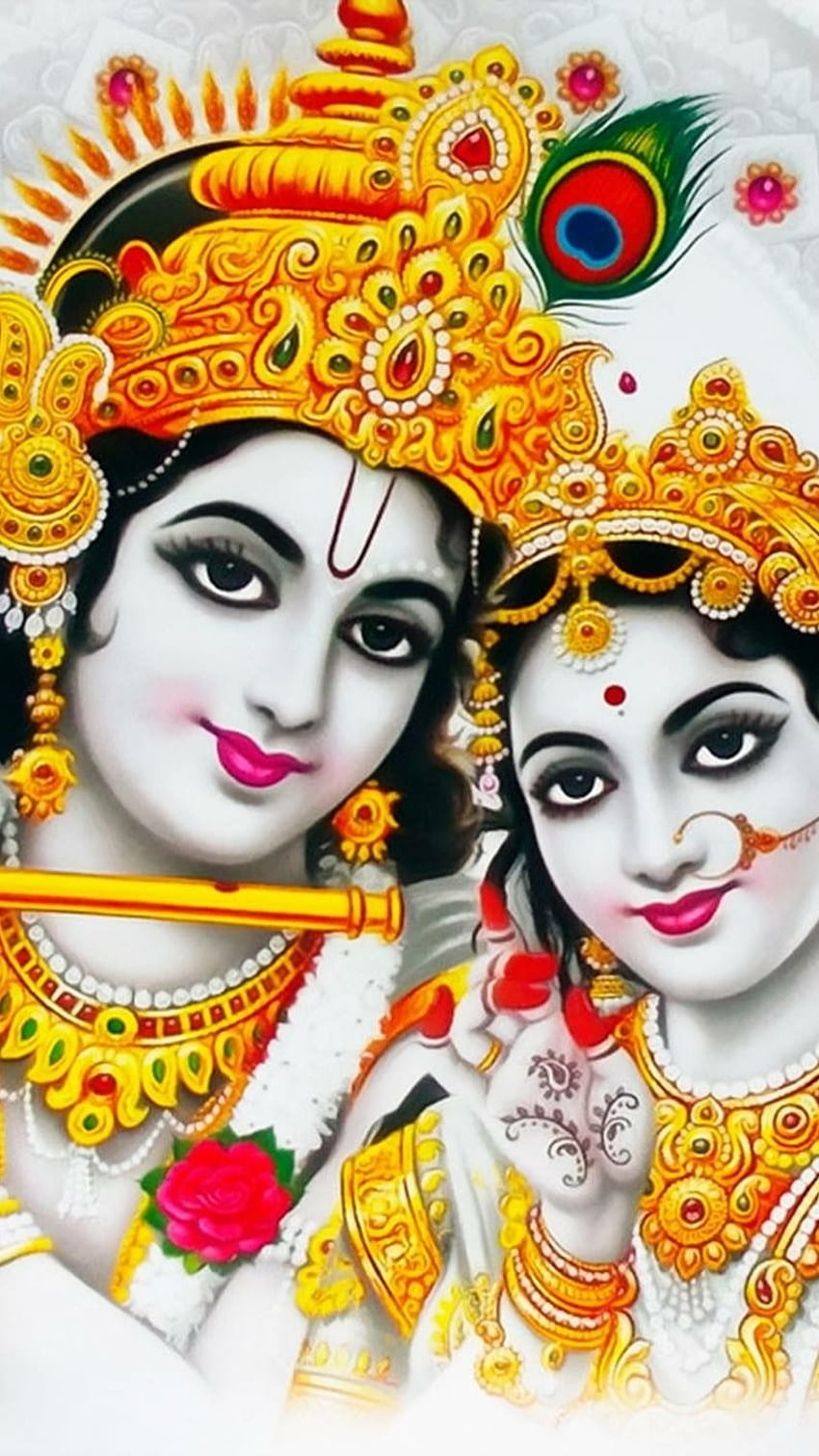 Krishna and Radha divine portrait
