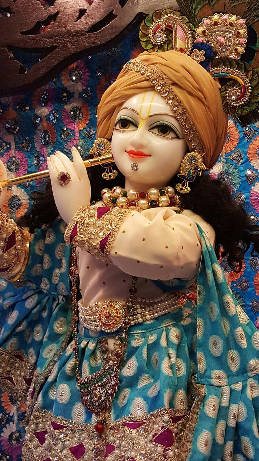 Krishna playing the divine flute