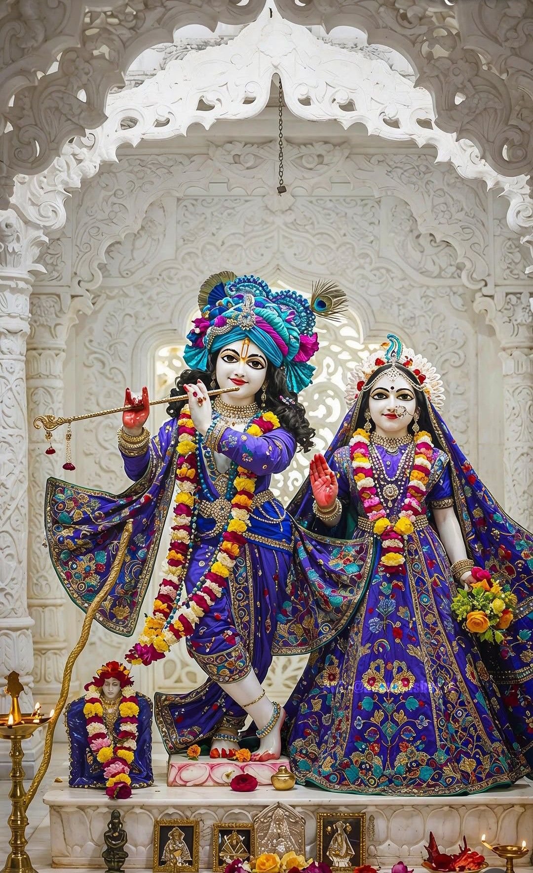 Radha Krishna temple divine couple worship