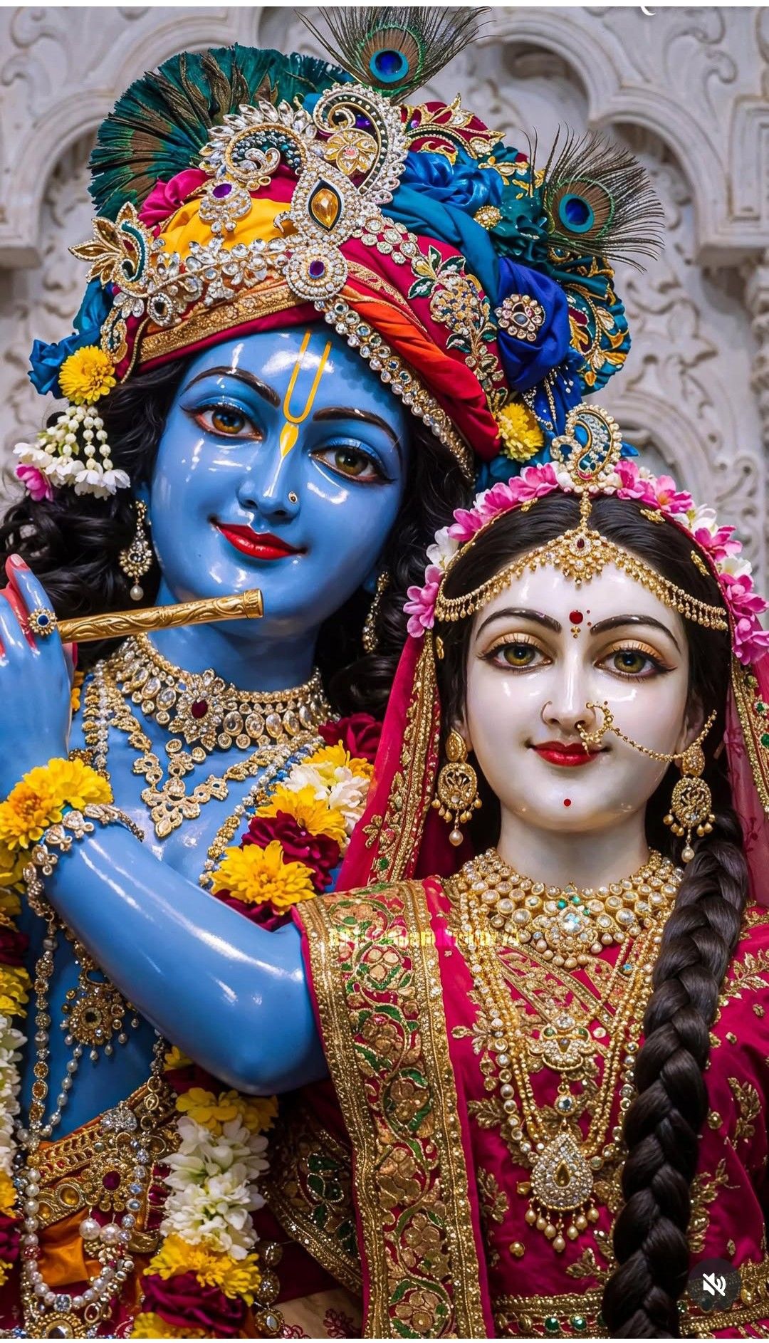 Radha Krishna divine couple wallpaper