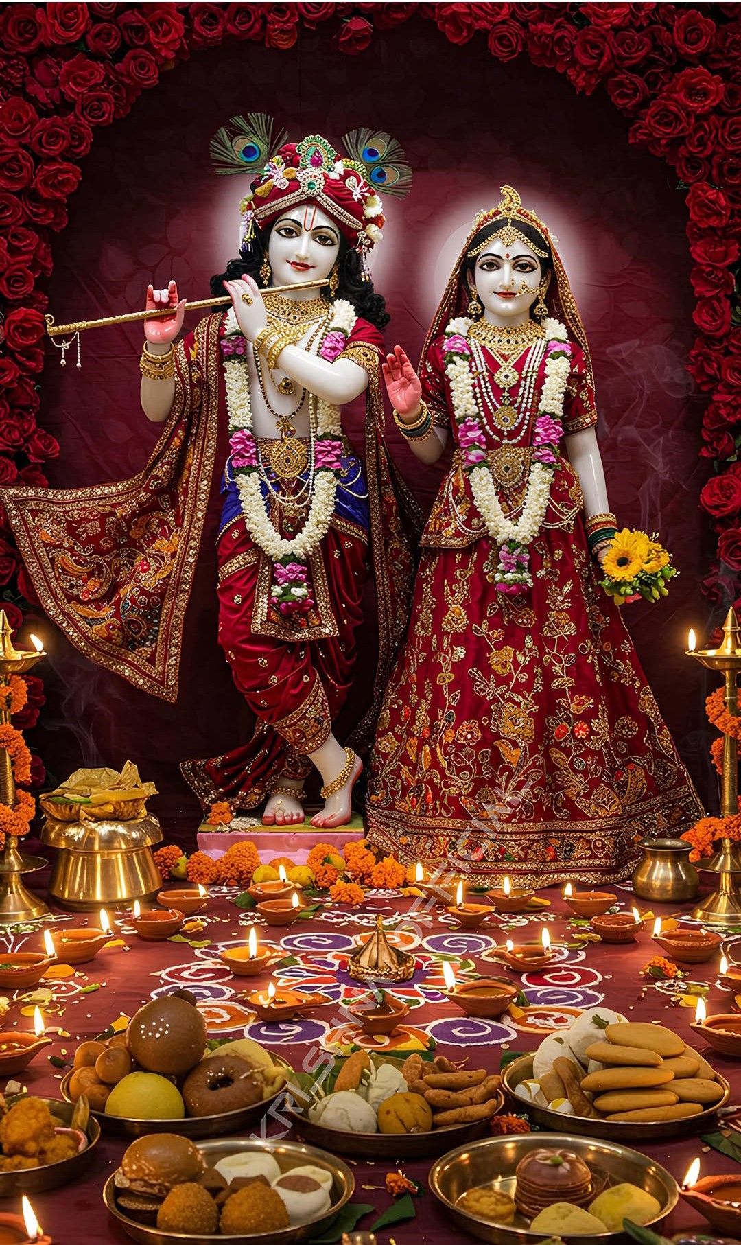 Radha Krishna divine couple devotional image