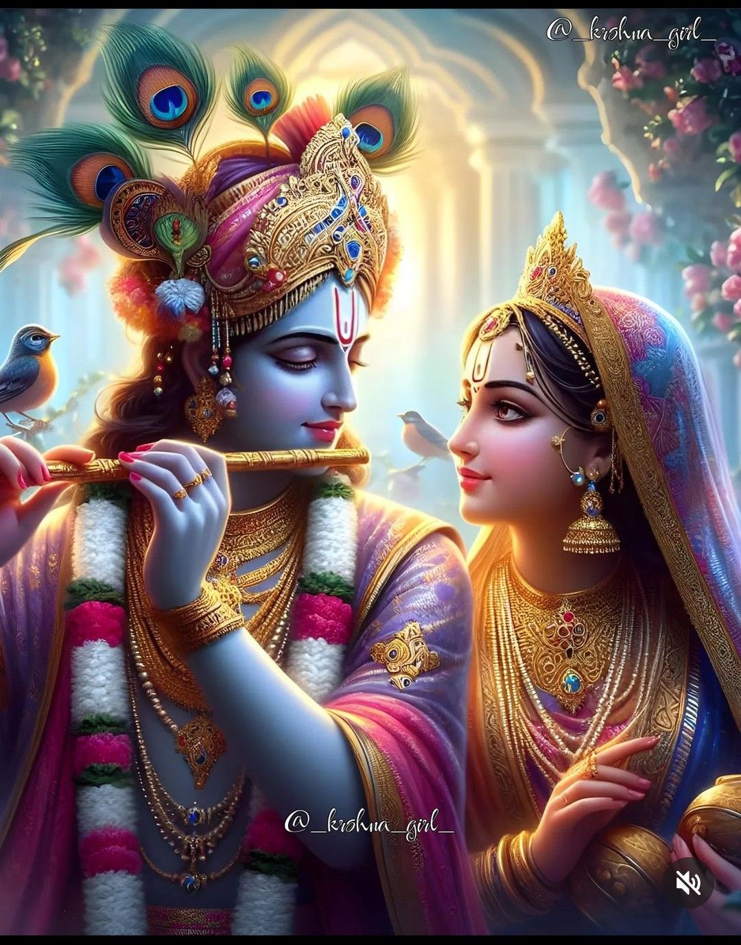 Radha and Krishna, divine lovers