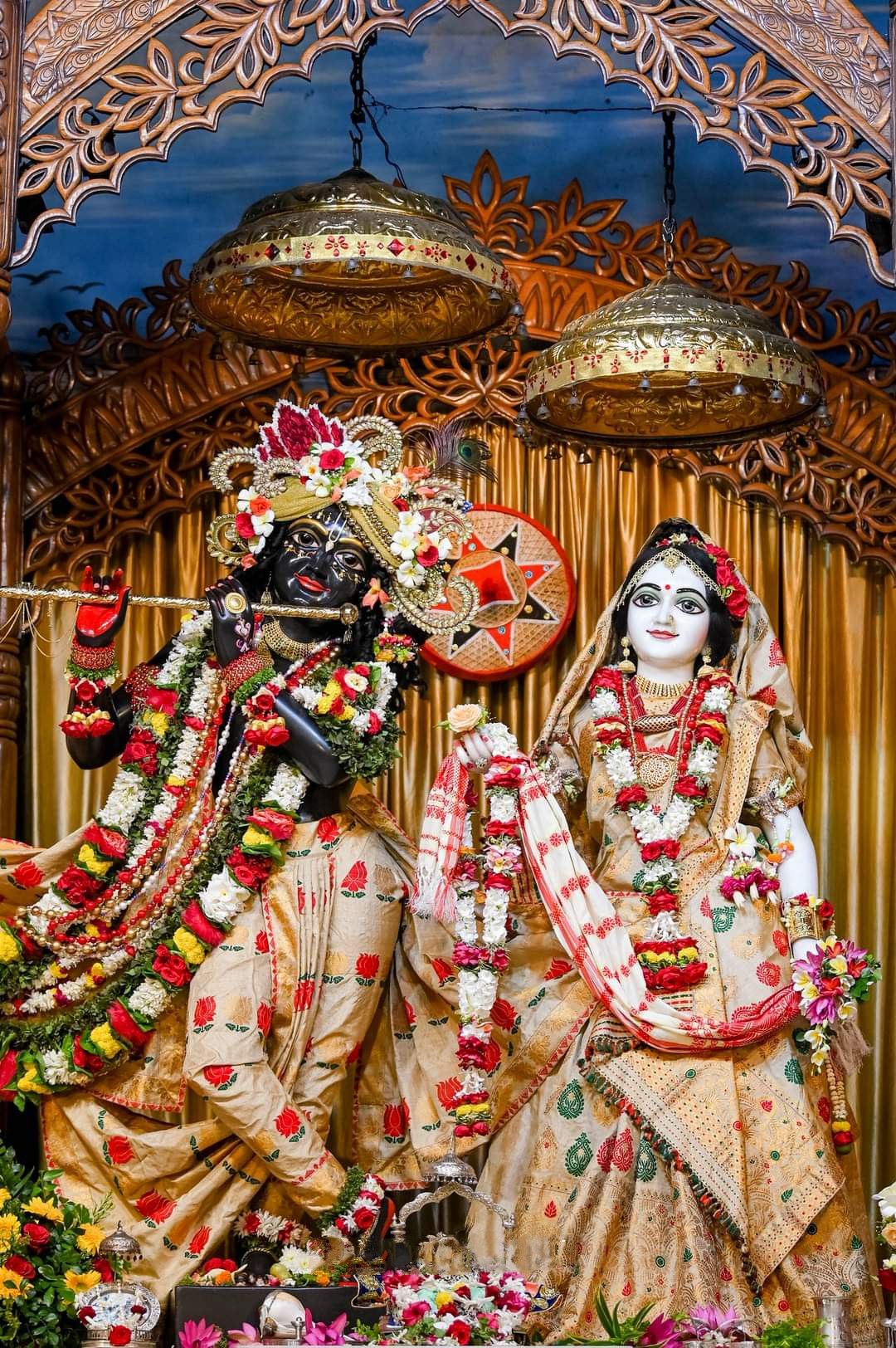 Krishna and Radha temple deities