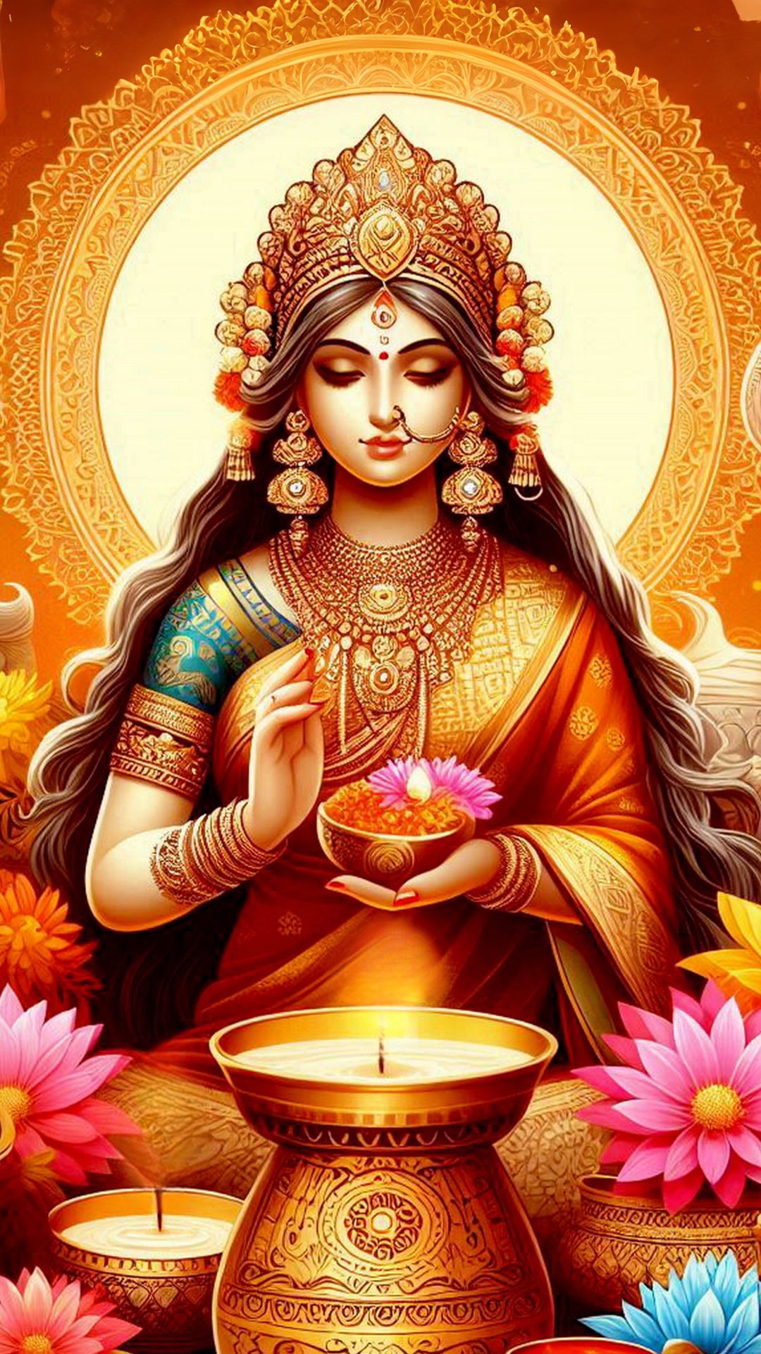 Lakshmi Maa offering blessings and prosperity