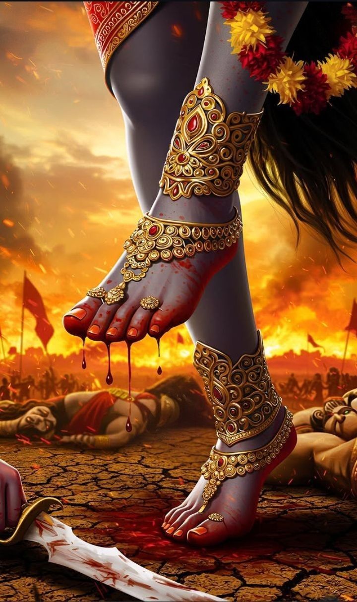 Mahakali Maa’s divine, powerful feet.