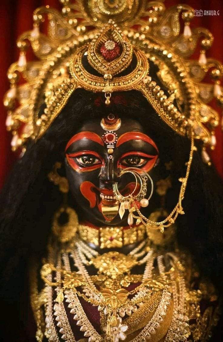 Mahakali Maa\'s fierce and beautiful face.