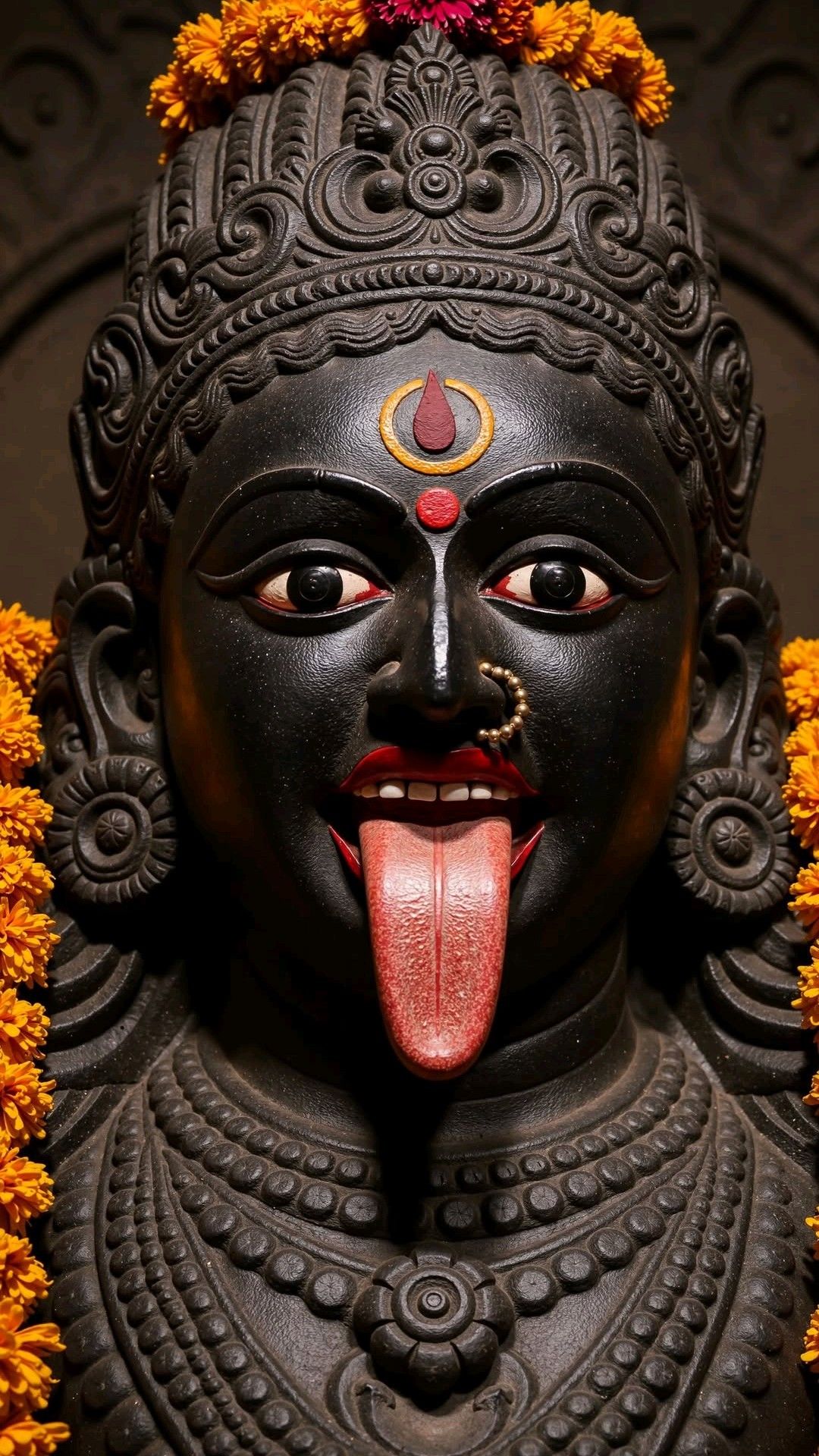 Maa Kali intense gaze divine wallpaper
