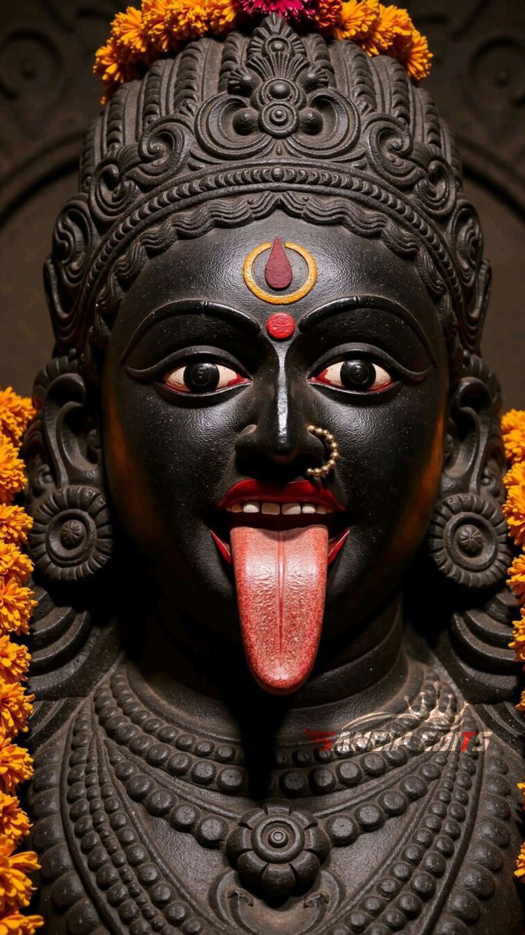 Close-up of Mahakali maa\'s face